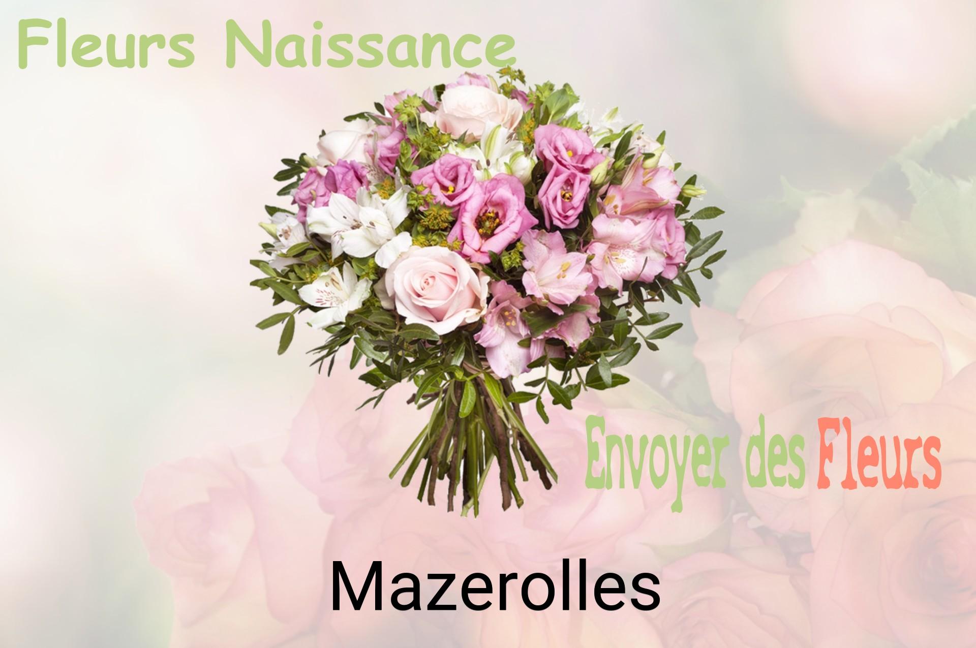 Bouquet de fleurs de naissance livré à Mazerolles